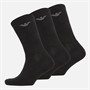 Emporio Armani Mens Three Pack Crew Socks Black