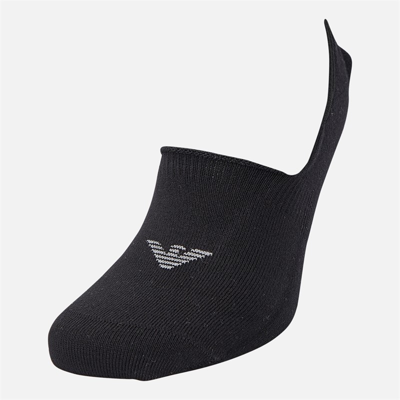 Emporio Armani Mens Three Pack Trainer Liners Black
