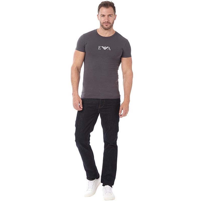 Emporio Armani Mens T-Shirt Dark Grey