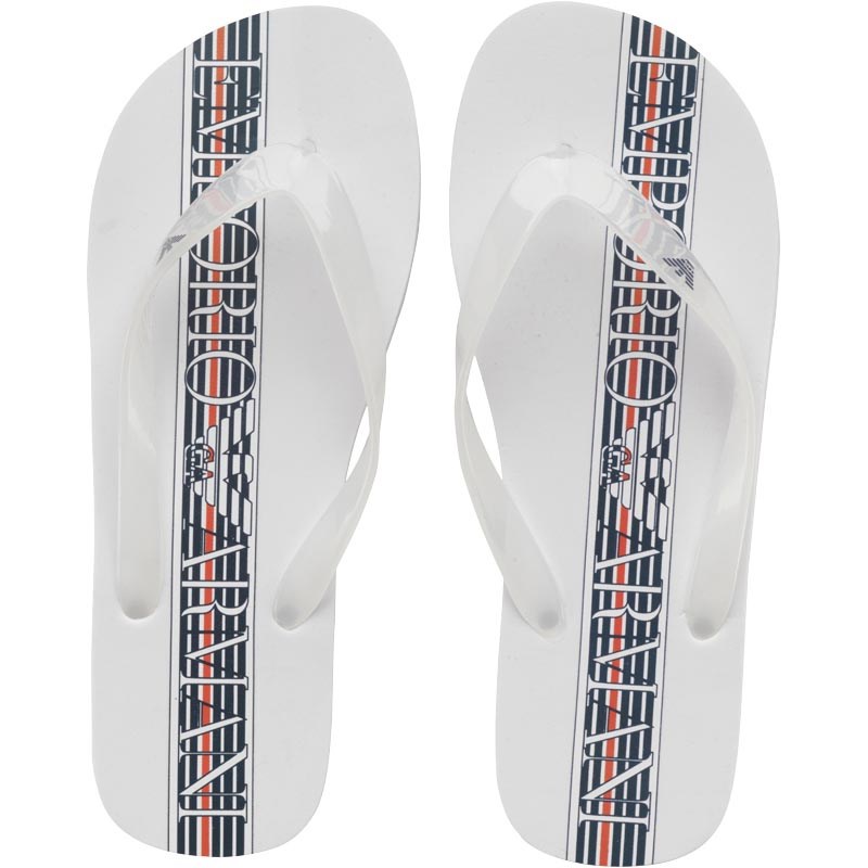 Buy Emporio Armani Mens Flip Flops White