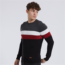 Schwarz/Anthrazitmeliert/Rot/Weiß