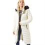 Bench Vestes Puffa Olive Femme Blanc Cassé