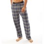 Bench Mens Hooper Flannel Pants Grey/Blue Check