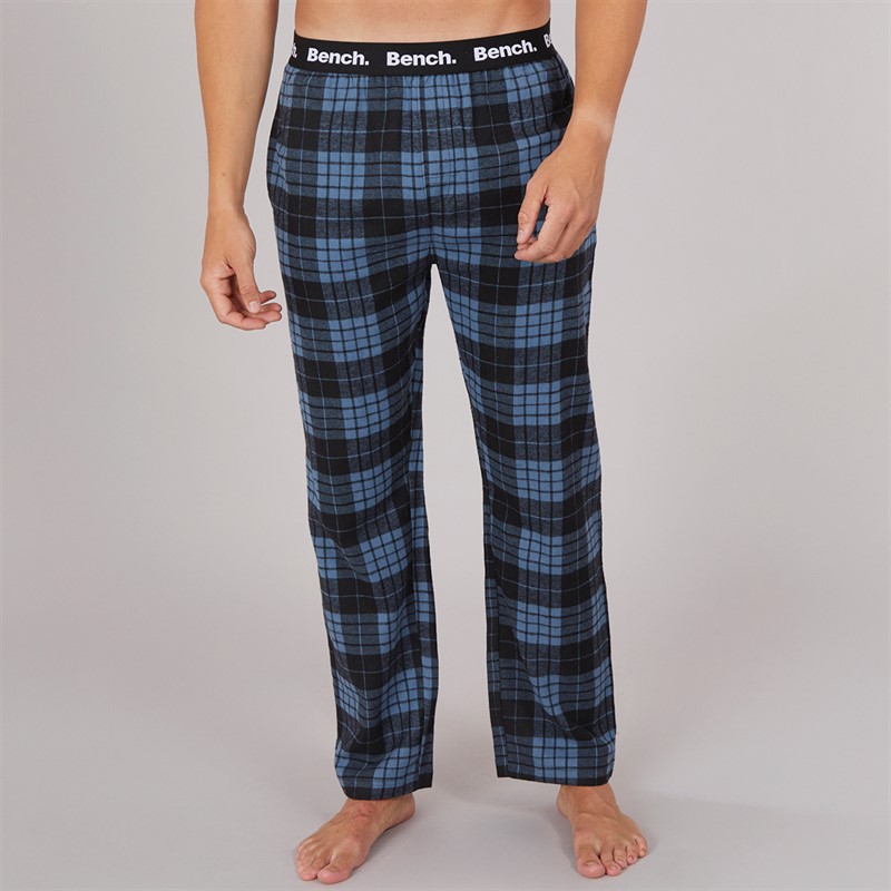 Bench Mens Boyd Flannel Pants Teal Check