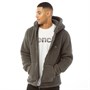 Bench Mens Men Tommy Borg Zip Through Hoodie Charcoal
