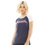 Bench Womens Trina T-Shirt Navy