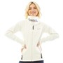 Bench Womens Haylo Wrap Zip Through Sweatshirt Off White