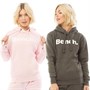 Bench Womens Nyla Two Pack Hoodies Pink/Charcoal