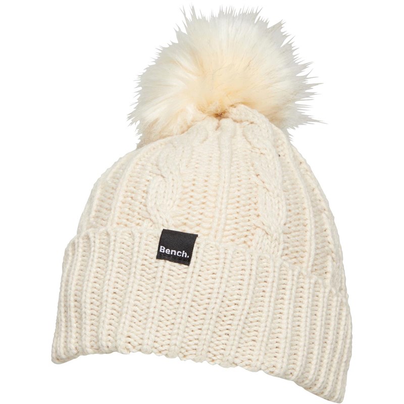 Bench Damer Ivanna Bobble Hat Ecru