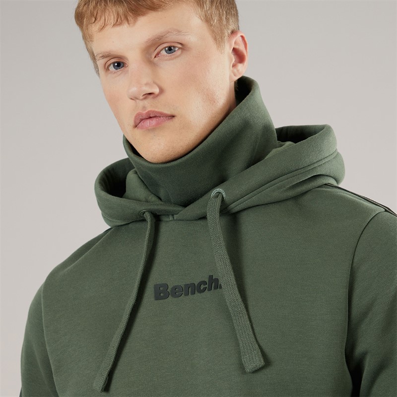 Bench Mens Guttell Tracksuit With Branded Tape Detail Khaki