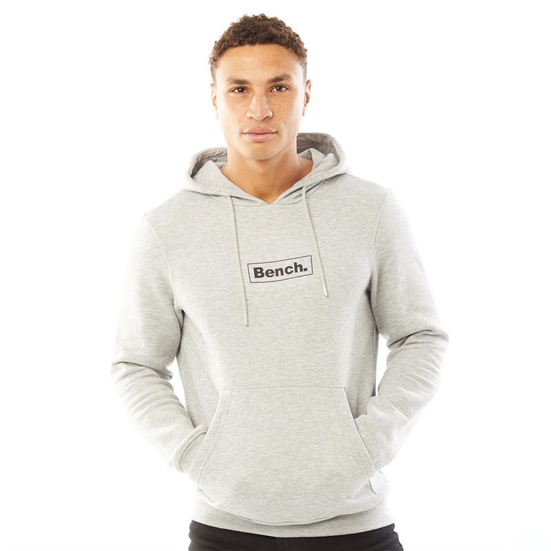 Buy Bench Mens Bennie 2 Hoodie Grey Marl