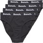 Bench Womens Tamora Four Pack Briefs Black