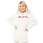 Bench Womens Dayla Oversized Hoodie White
