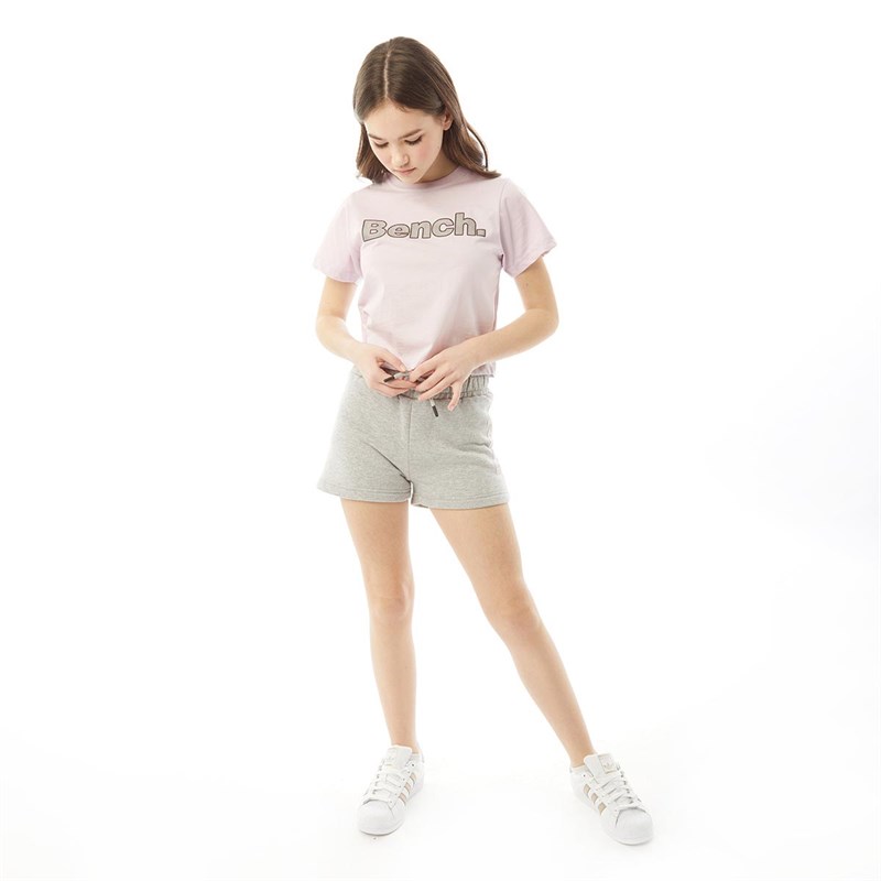 Bench Girls Two Pack Yoana T-Shirt Purple Green Multi