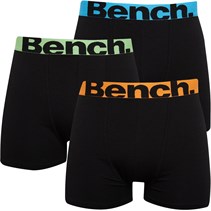 Bench Mens Action Three Pack Boxers Black/Black/Black