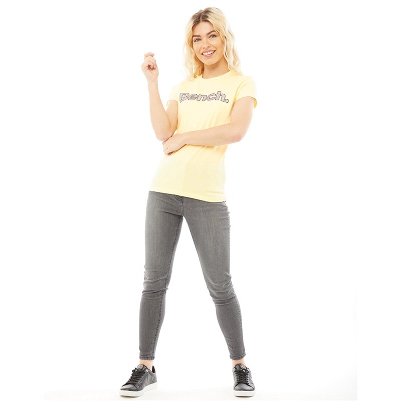 Bench Womens Leora T-Shirt Yellow