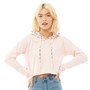 Bench Womens Ella Cropped Hoodie Pink