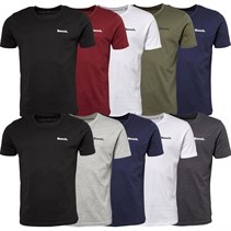 Bench Mens Isaac Ten Pack T-Shirts Black/White/Navy/Grey Marl/Charcoal Marl/Black