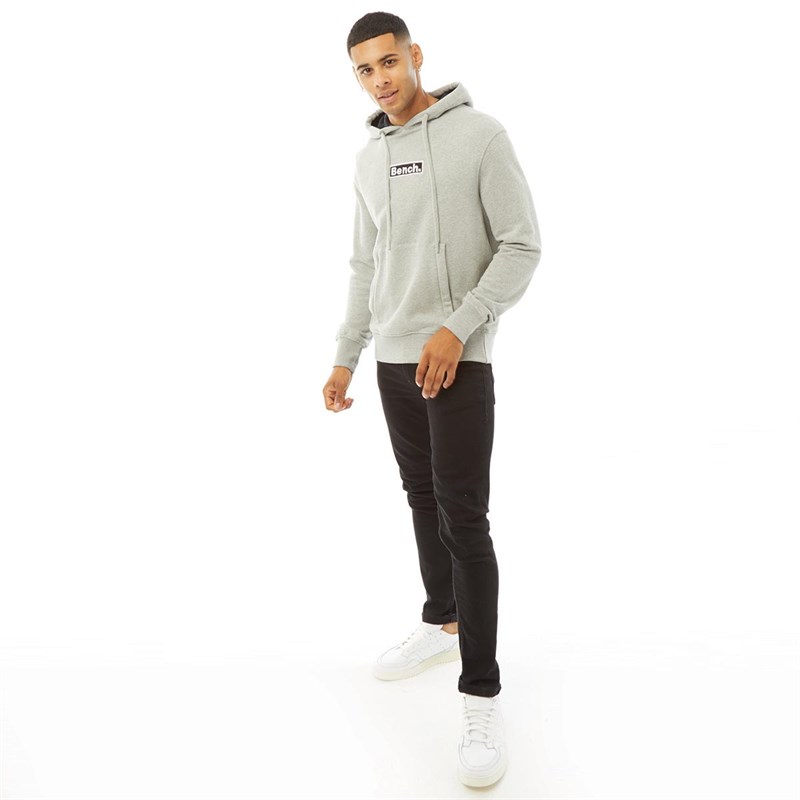 Bench Mens Rushden Hoodie Grey Marl