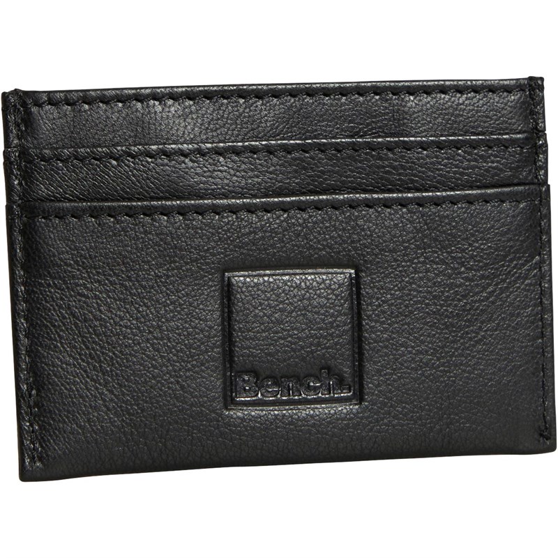 Bench Mens Perrone Debossed Card Holder Black
