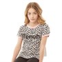 Bench Girls Lisa T-Shirt Pink/Leopard Print
