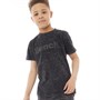 Bench Boys Tucker Acid Wash T-Shirt Black