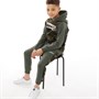 Bench Chłopięce Haroma Camo Panel Dresy Zielony