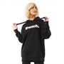 Bench Damskie Dayla Oversized Bluzy z kapturami Czarny