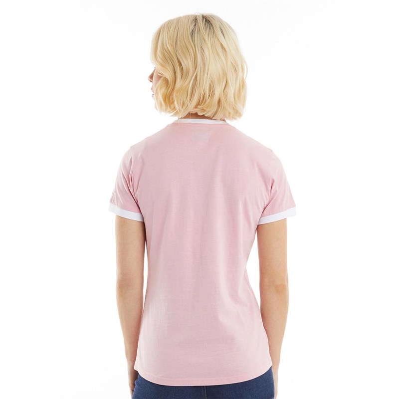 Bench Damen Varsity TShirts und Tops Hellrosa
