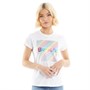 Bench Womens Rainbow T-Shirt White