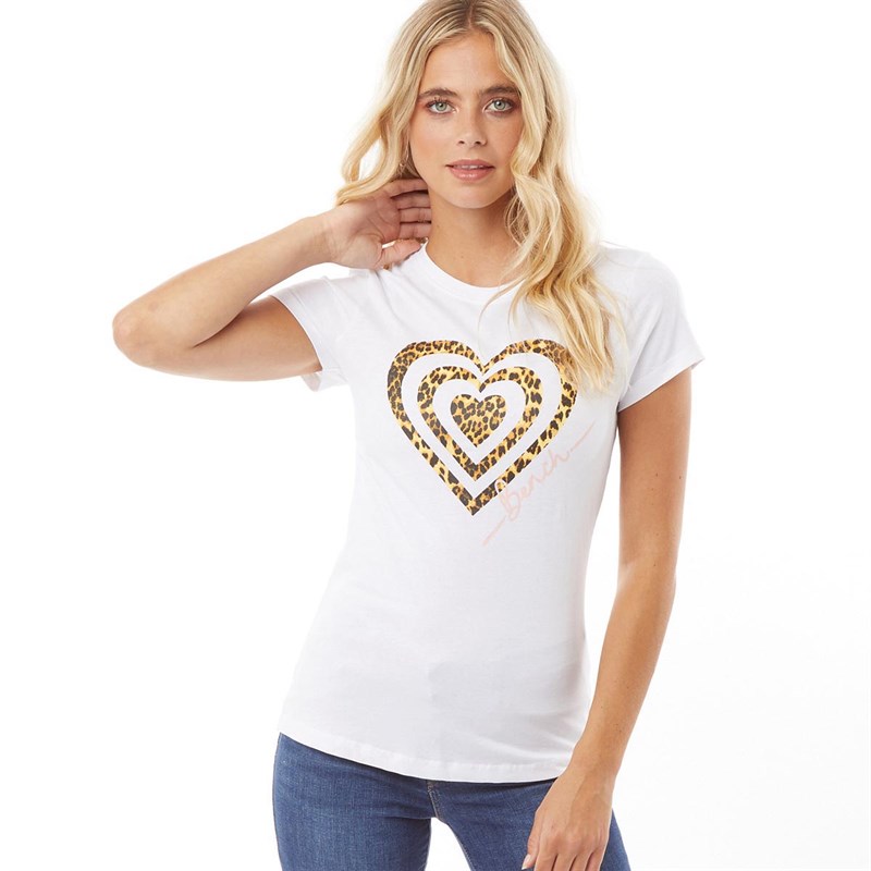 Bench Womens Wildheart T-Shirt White