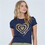 Bench T-Shirt Wildheart Navy Damen