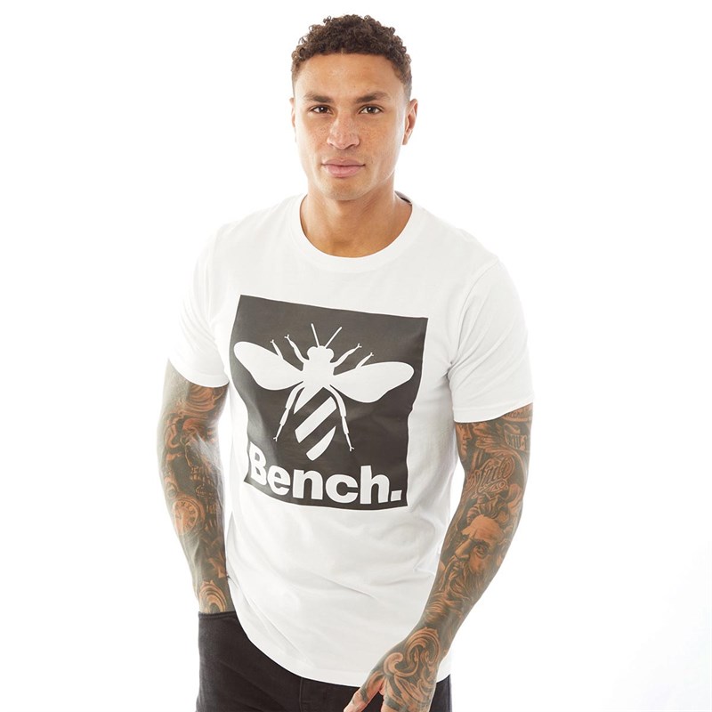 Bench Mens Hazen T-Shirt White