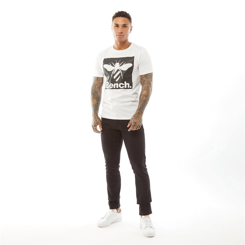 Bench Mens Hazen T-Shirt White