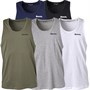 Bench Herren Kirwan Fünf-Pack Westen Schwarz/Weiß/Khaki/Grau meliert/Marine