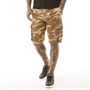 Bench Mens Noahs Classic Twill Cargo Shorts Sand Camo
