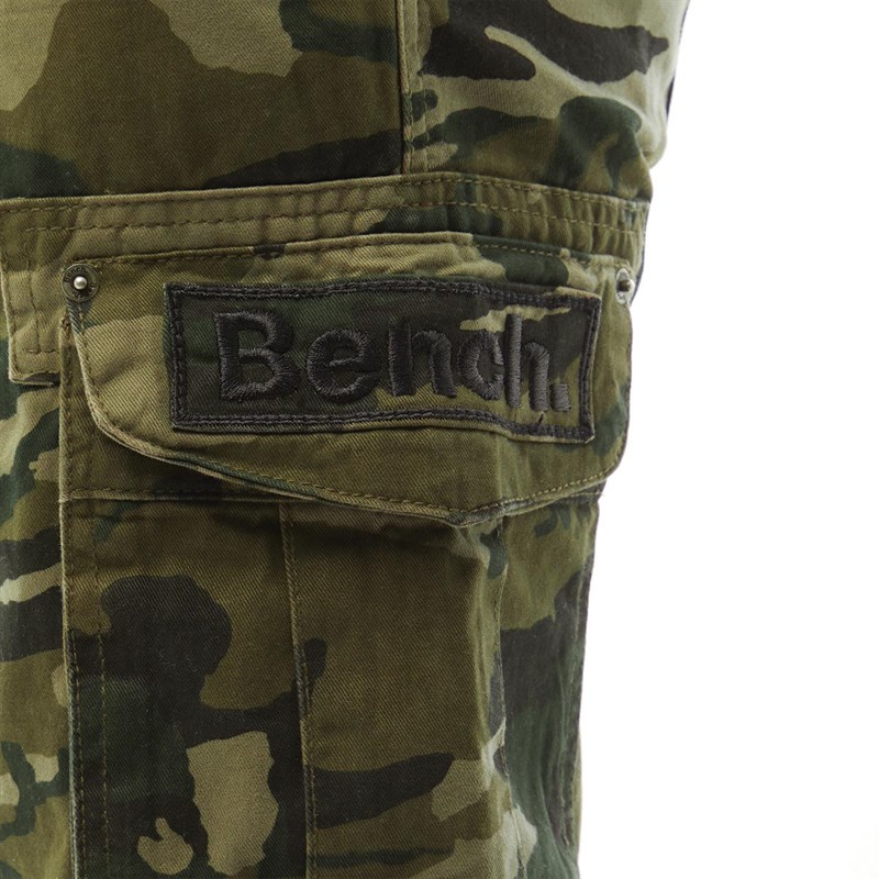 Buy Bench Mens Noahs Classic Twill Cargo Shorts Khaki Camo