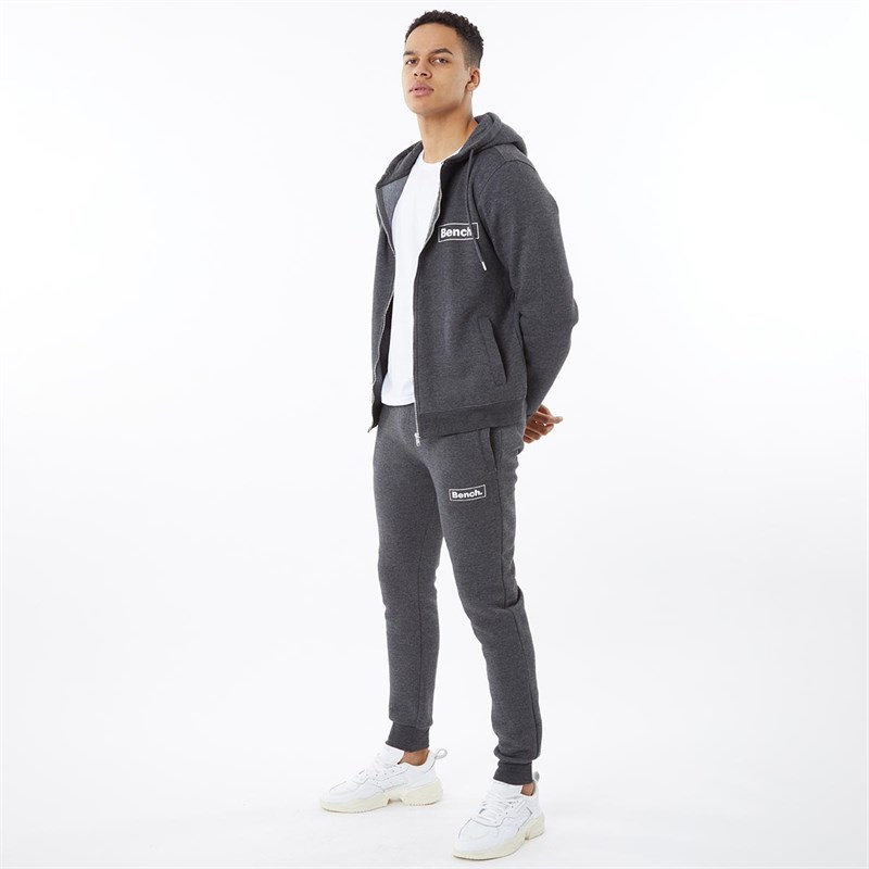 Bench Mens Jord Sustainable Zip Through Tracksuit Charcoal Marl