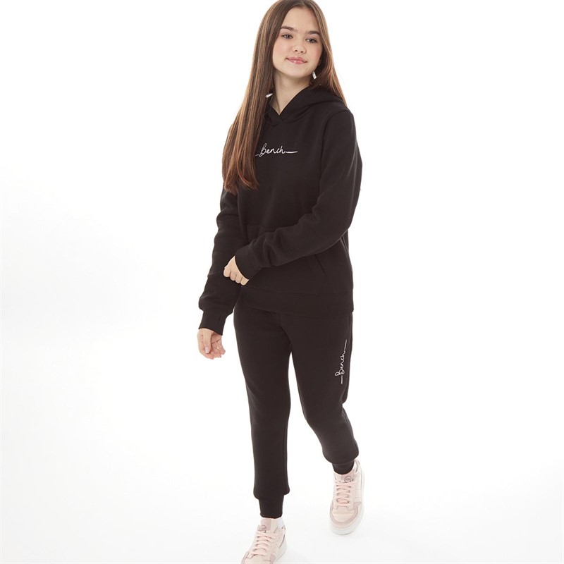 Bench Girls Tracksuit Black