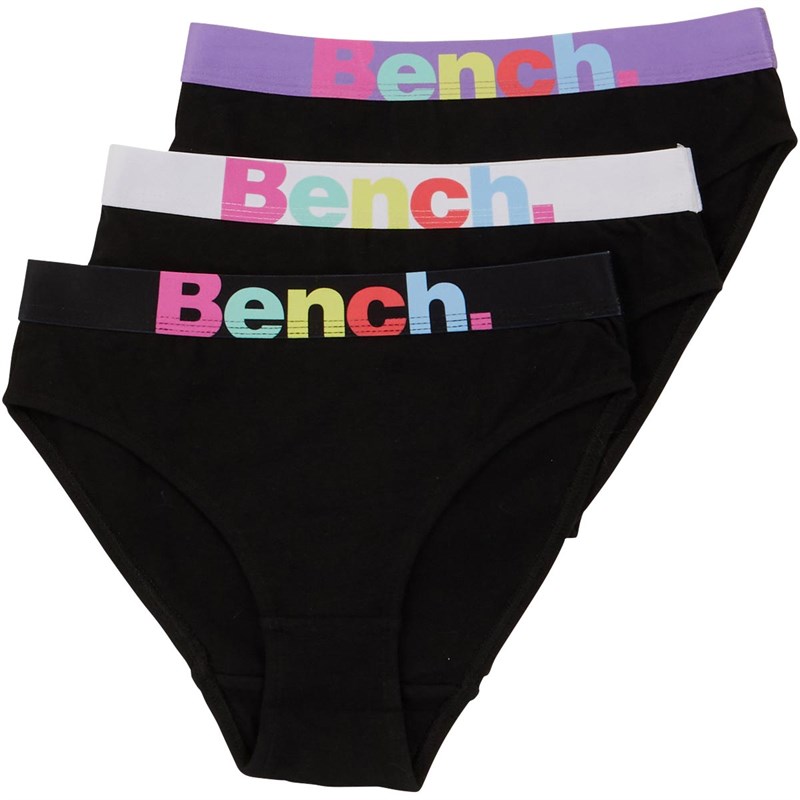 BENCH/ 3-in-1 Pack Hipster Brief - Black/White/Dark Gray