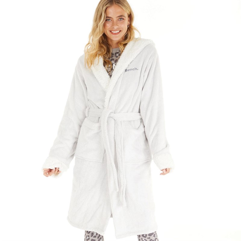 Buy Bench Womens Rihannon Supersoft Long Robe Grey Marl