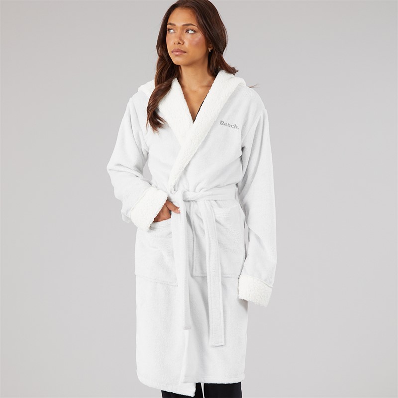 Bench Womens Rihannon Supersoft Long Robe Grey Marl