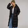 Bench Damen Ryelle Maxi Länge Steppjacke Schwarz