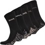 Bench Womens Kym Five Pack Socks Black