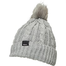 Bench Womens Ivanna Bobble Hat Grey Marl