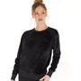 Bench Womens Mirabelle Velour Sweatshirt Black