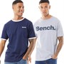Bench Heren Renton T-shirts Gemeleerd Grijs