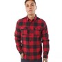 Bench Herre Comyn Langærmet shirts Rød Ternet