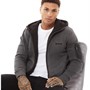 Bench Sweat à Capuche zippé en molleton Chiné anthracite Homme Hanyu