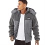 Bench Herren Detta Padded Sherpa Pufferjacke Grau